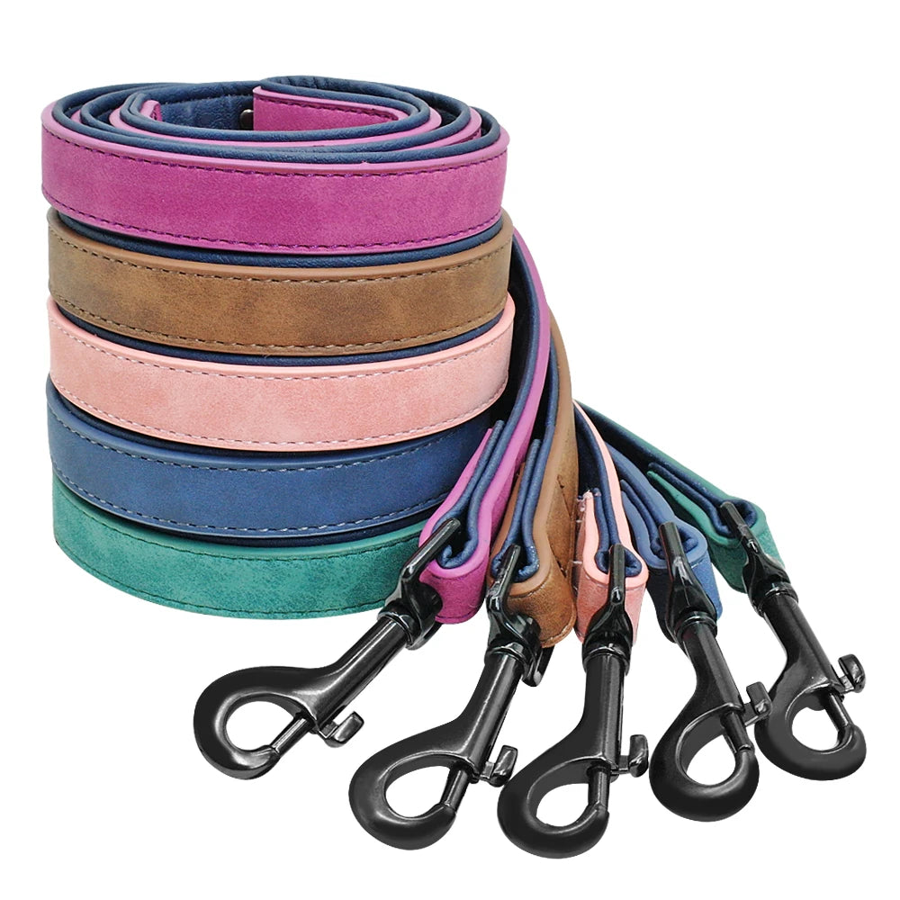 Premium Leather Dog Leash 4ft