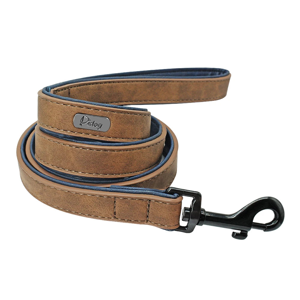 Premium Leather Dog Leash 4ft