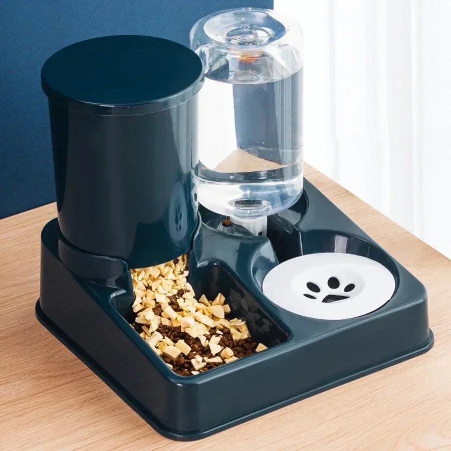 Automatic Gravity Pet Food and Water Dispenser