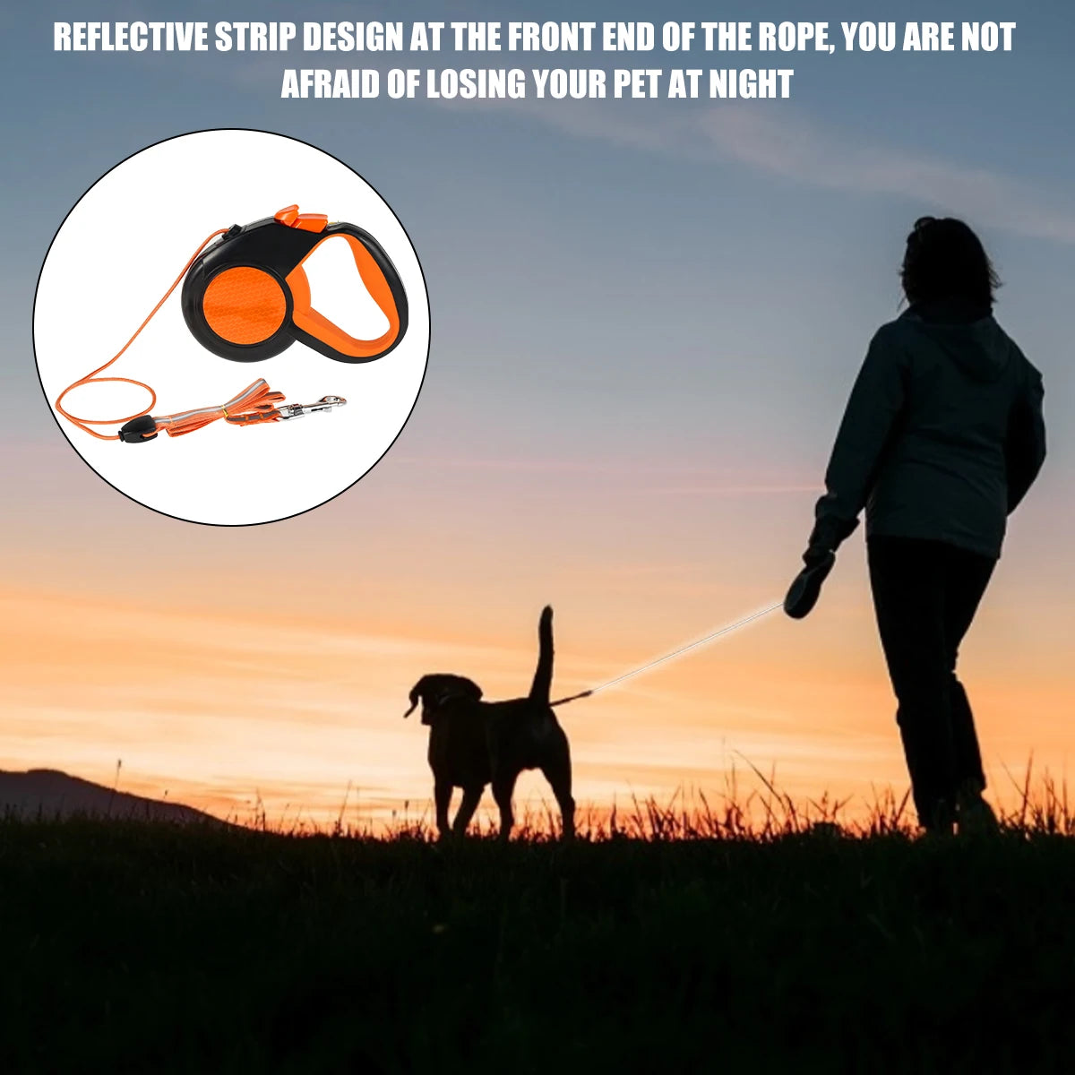 8M Heavy-Duty Retractable Dog Leash