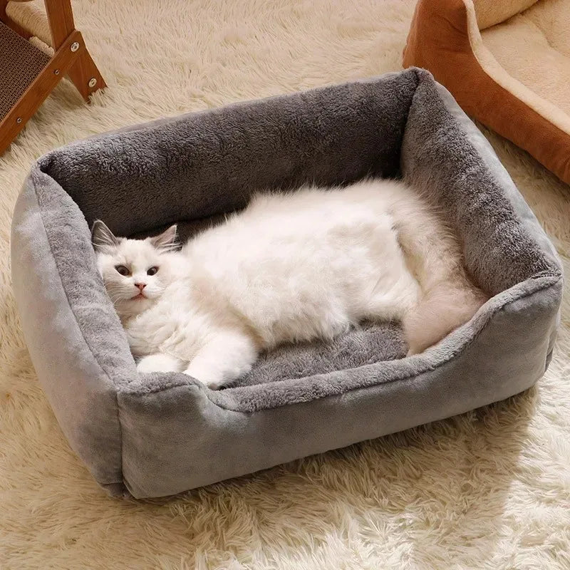 Winter Pet Bed – Soft Cushion House for Cats, Kittens & Small Dogs