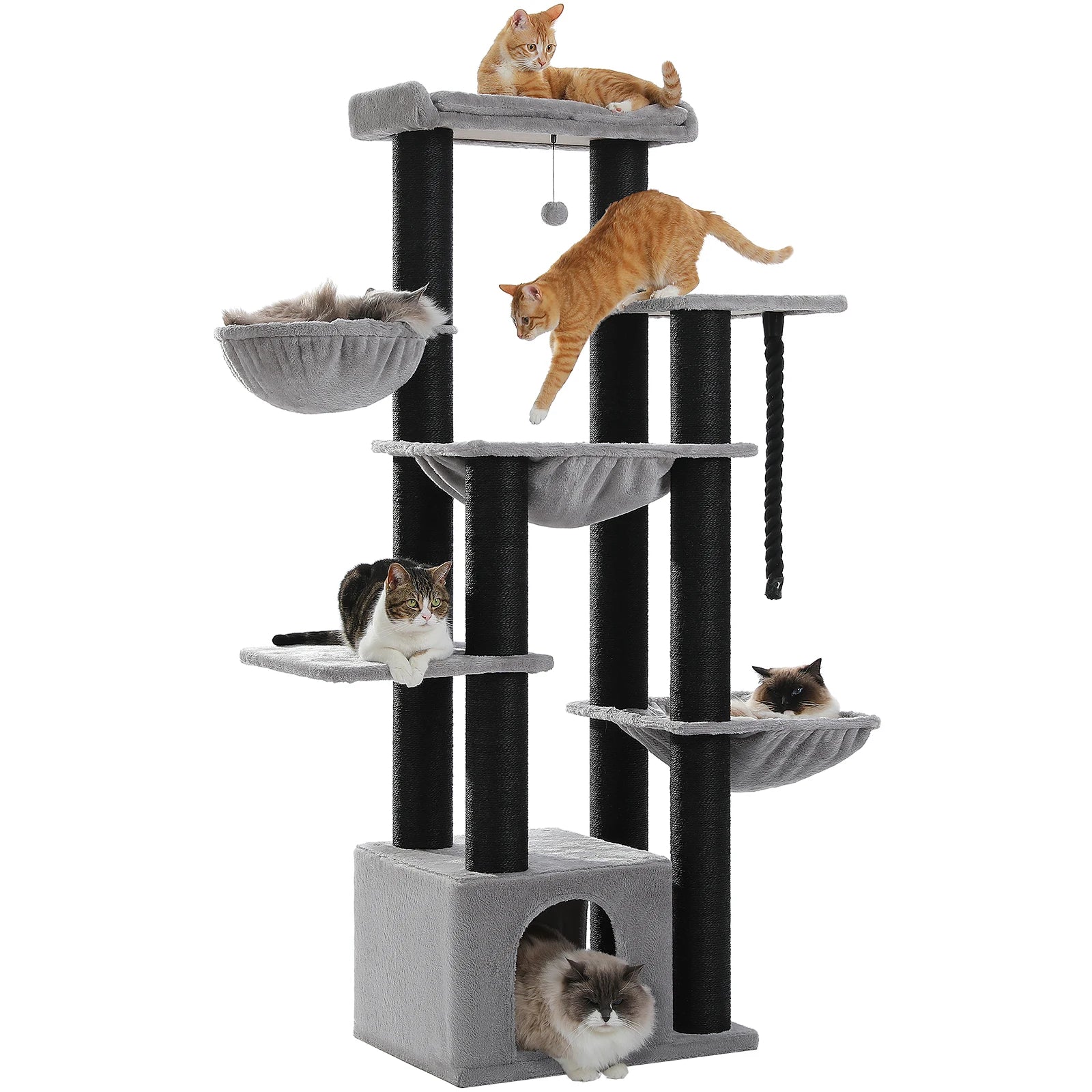 Big Cat Tree for Large Cats 11 Sisal Posts