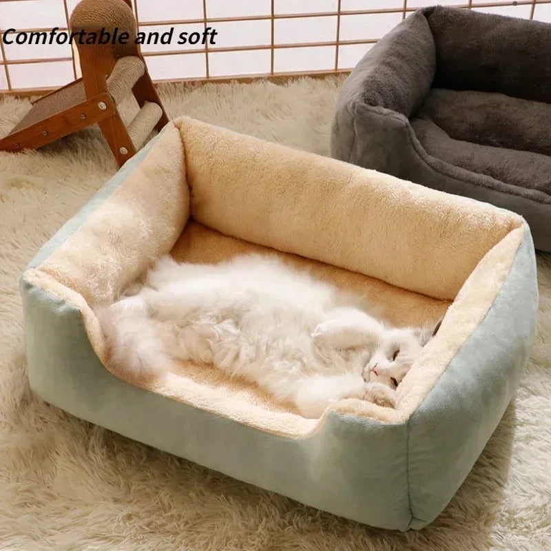 Winter Pet Bed – Soft Cushion House for Cats, Kittens & Small Dogs