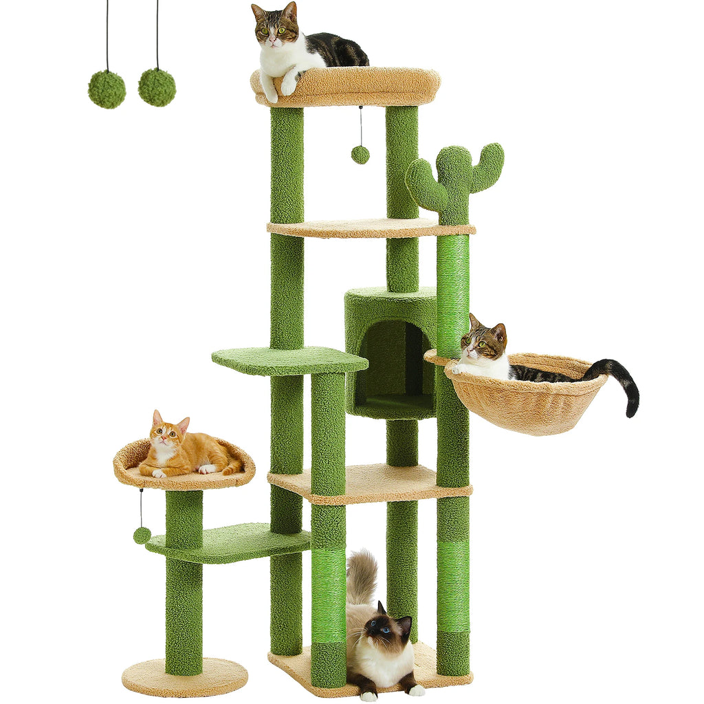Cactus Tall Cat Tree for Large Cat