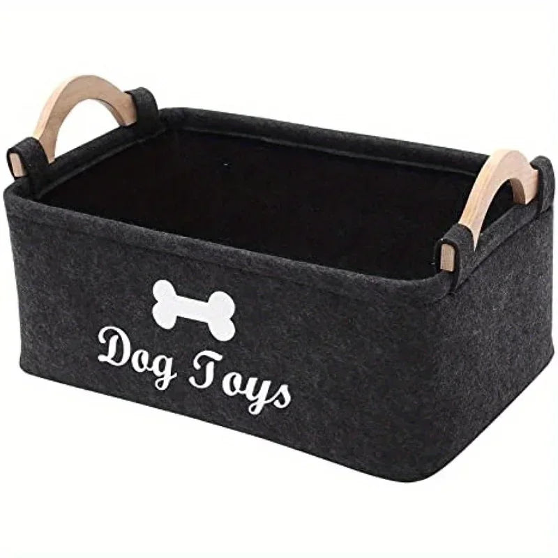Felt Dog Toy Box