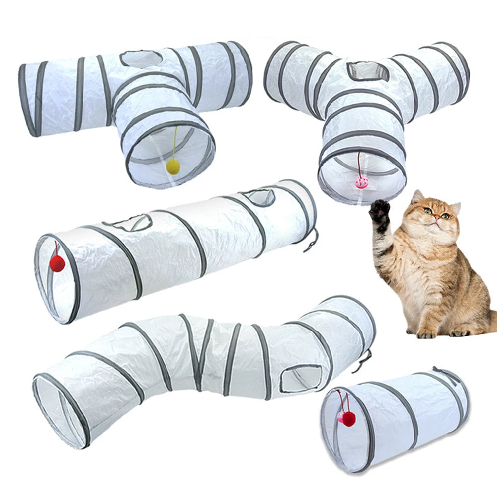 Foldable Cat Play Tunnel