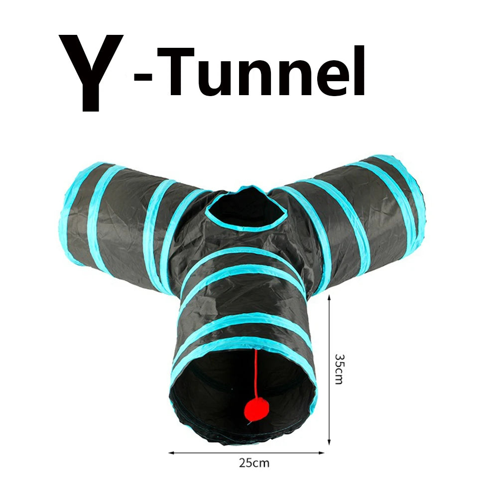 Foldable Cat Play Tunnel