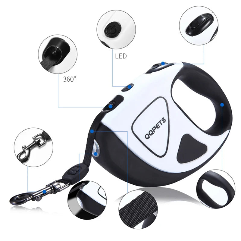 5M LED Retractable Dog Leash