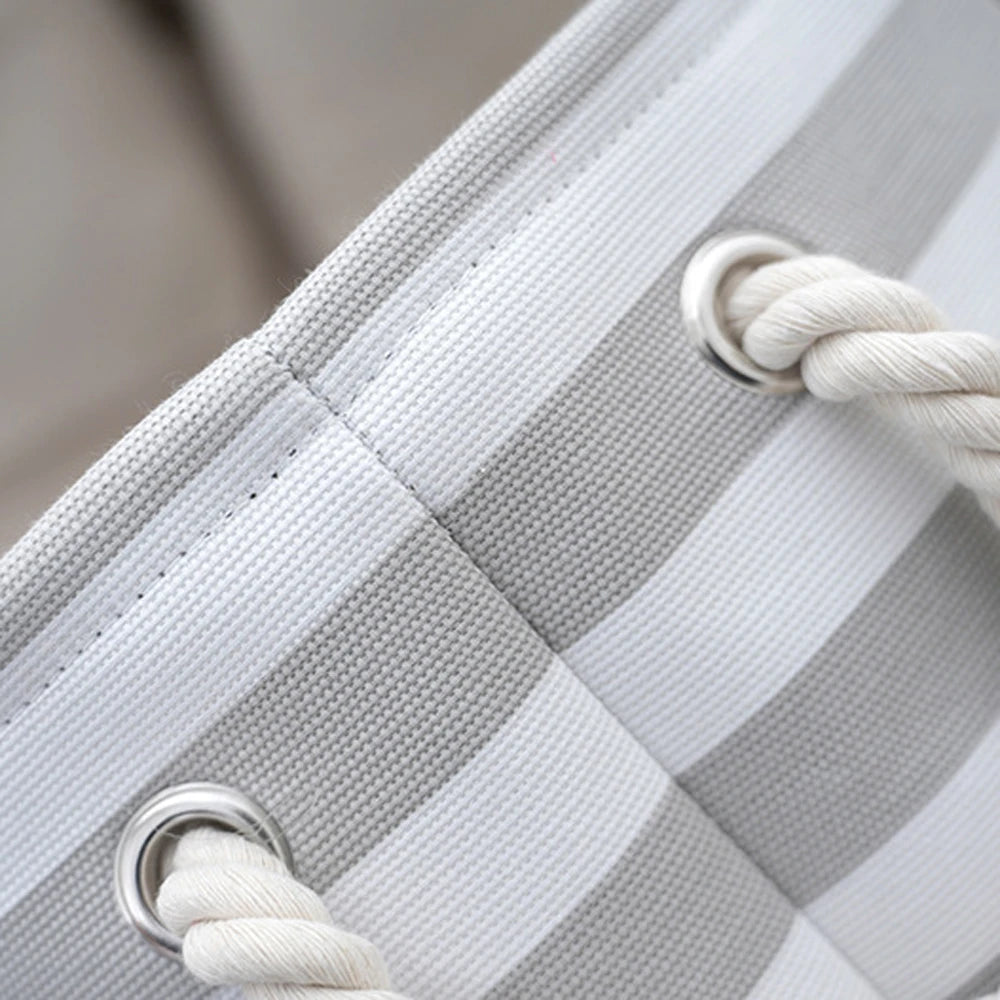 Striped Pet Toy Storage Basket