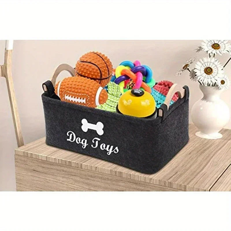 Felt Dog Toy Box