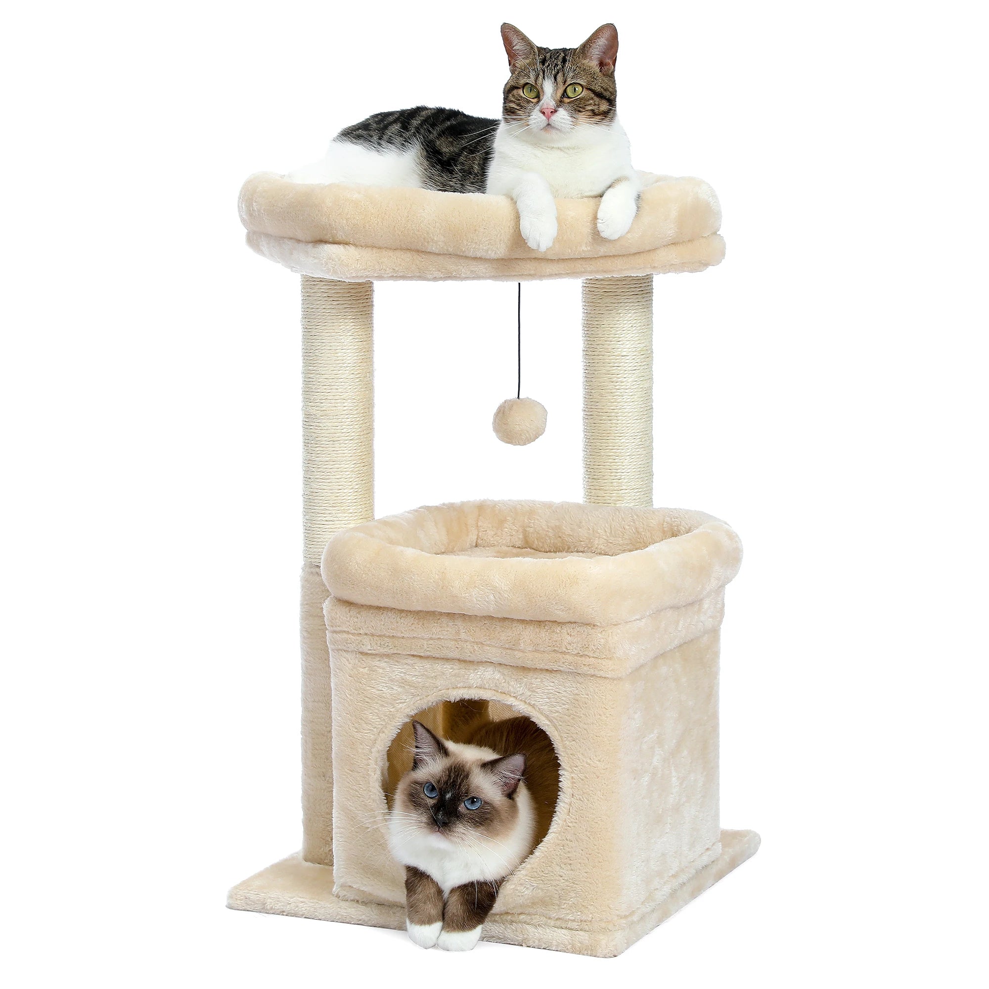 Luxury Cat Tree with Condo & Sisal Posts