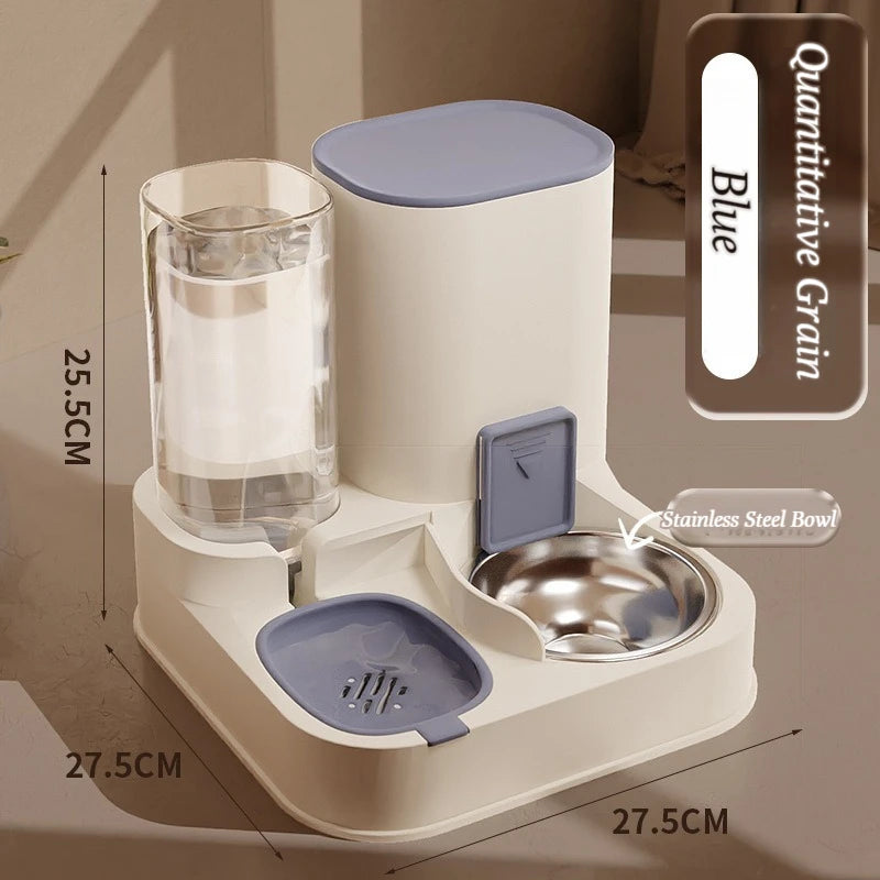 Large-Capacity Pet Food Container with Water Dispenser
