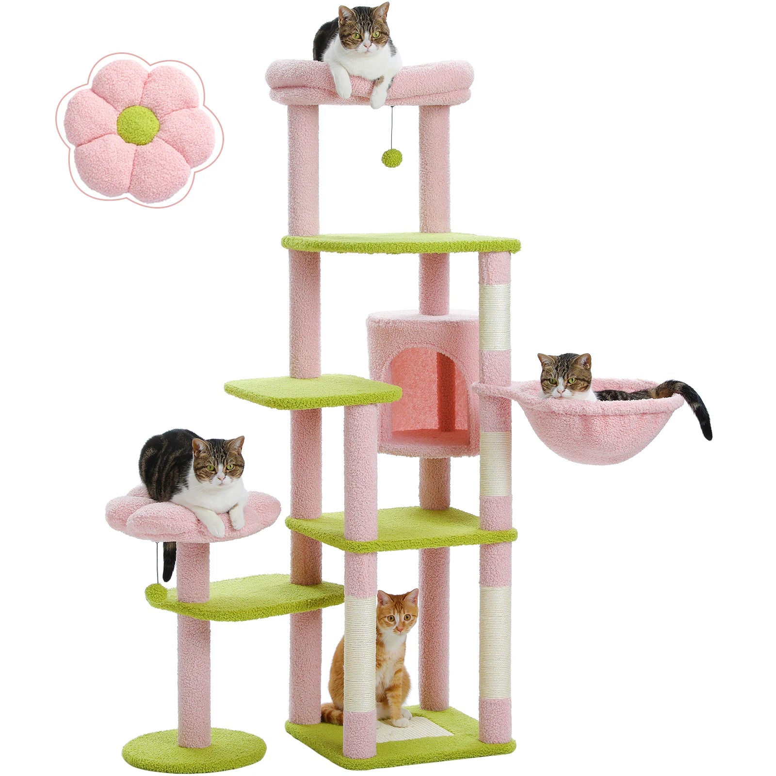 Cactus Tall Cat Tree for Large Cat