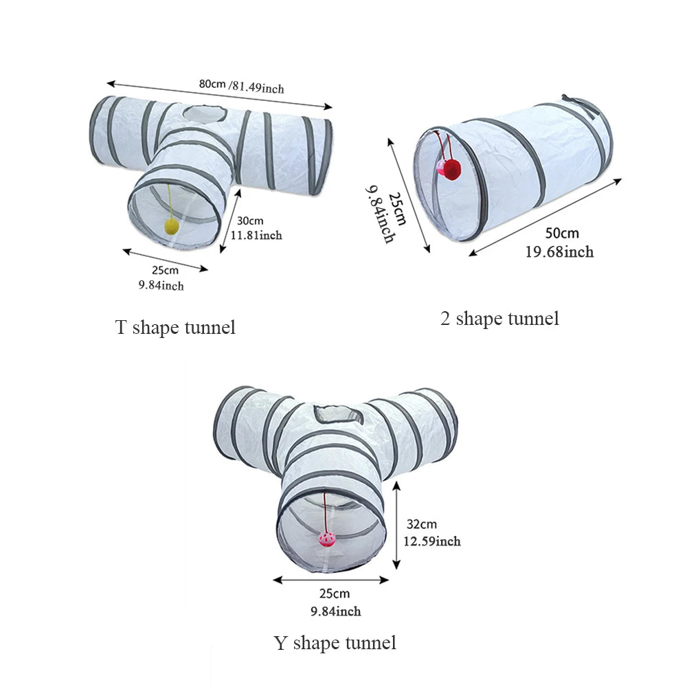 Foldable Cat Play Tunnel
