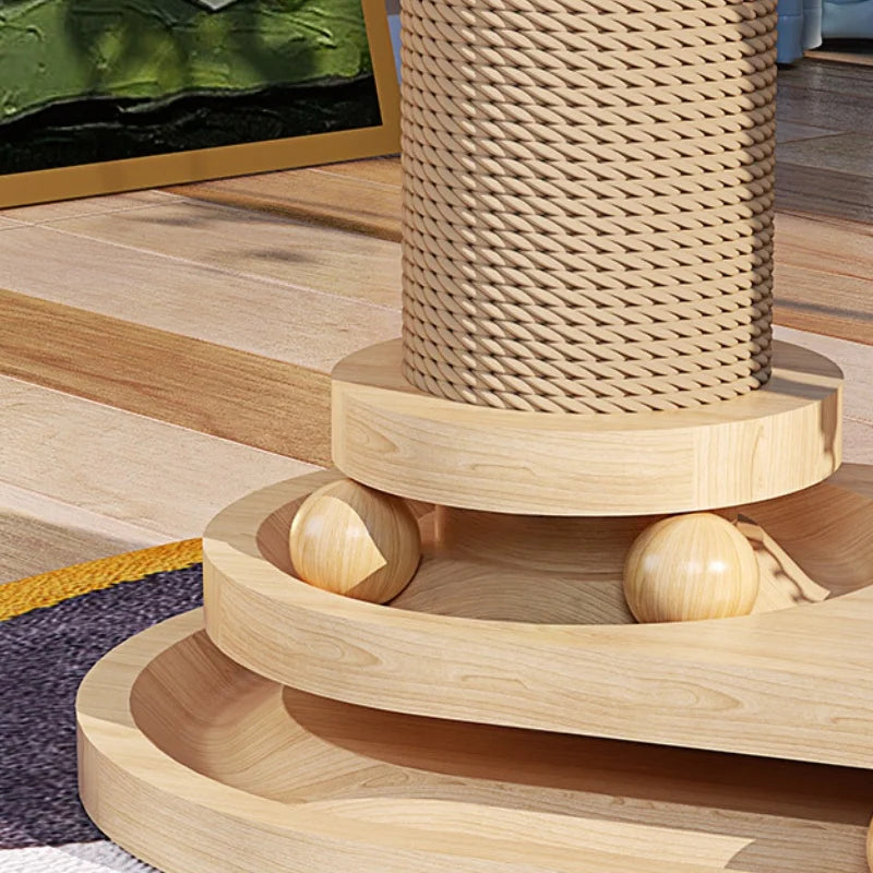 Cat Scratching Post with Jute and Ball Track