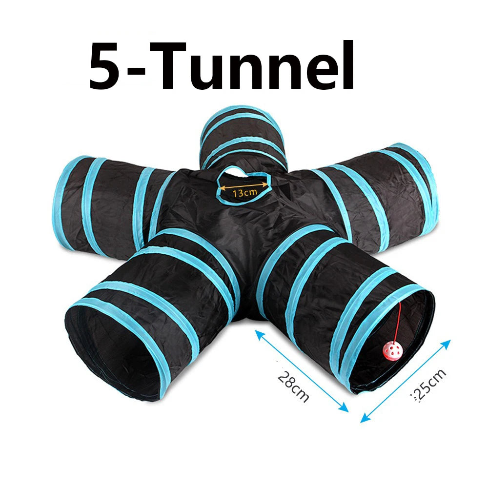 Foldable Cat Play Tunnel