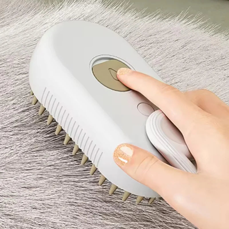 Steam Spray Pet Grooming Brush
