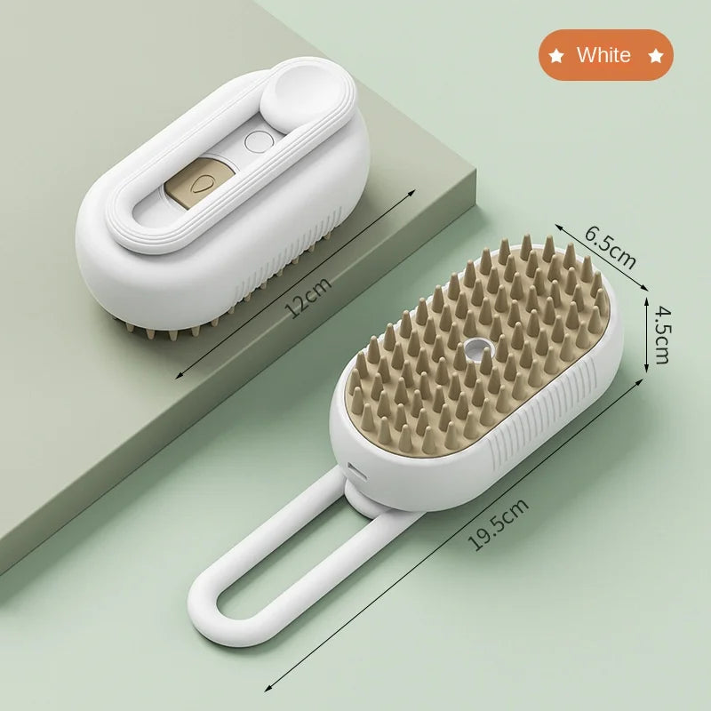 3-in-1 Pet Steam Grooming Brush