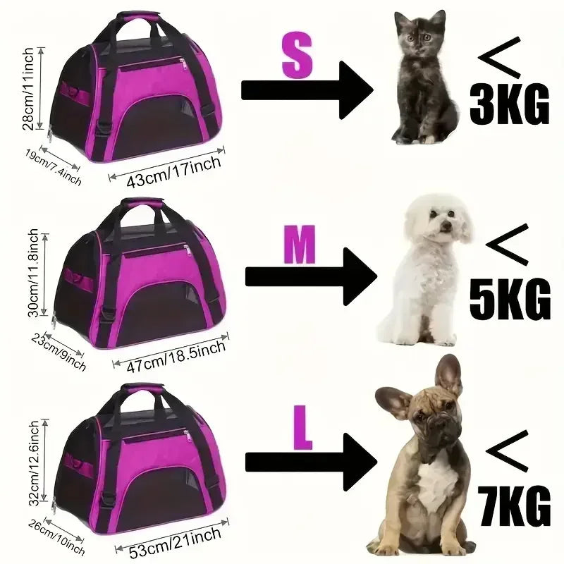 Breathable Mesh Pet Travel Bag