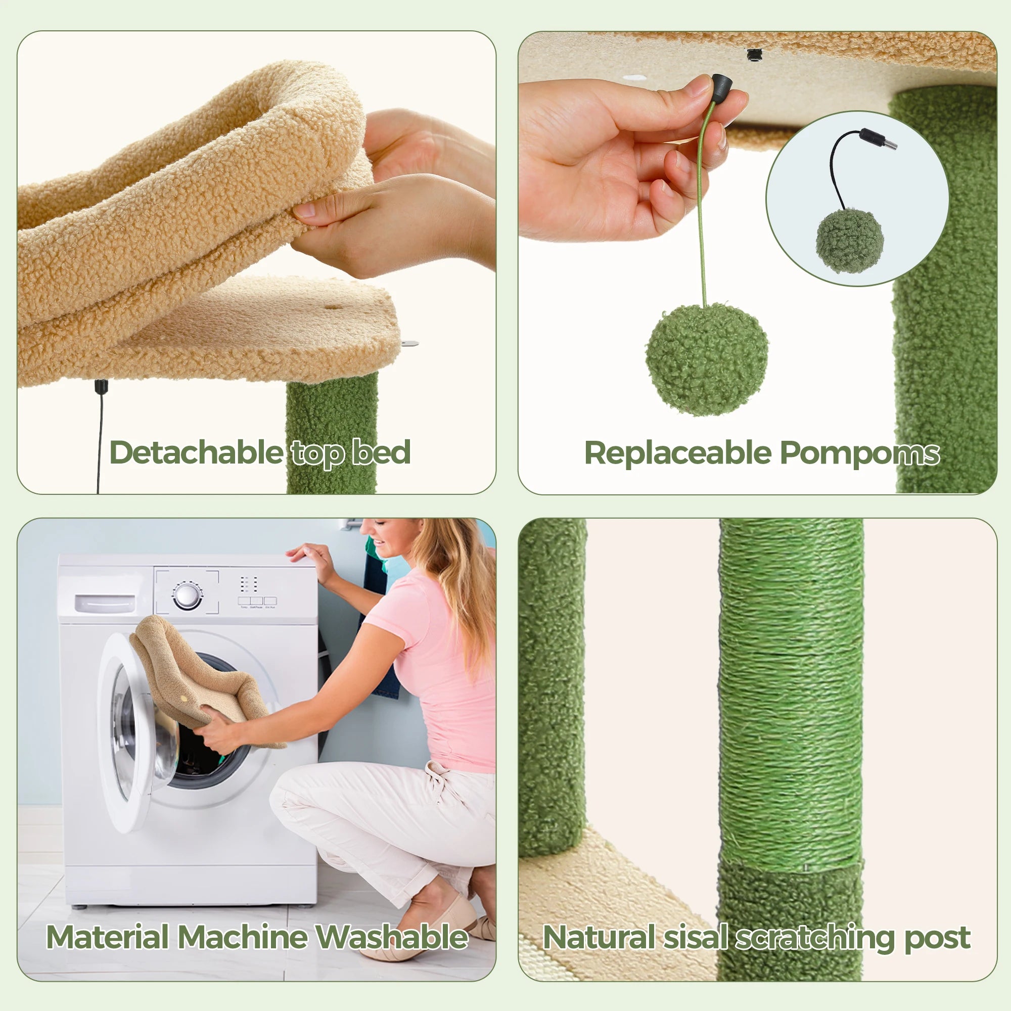 Cactus Tall Cat Tree for Large Cat