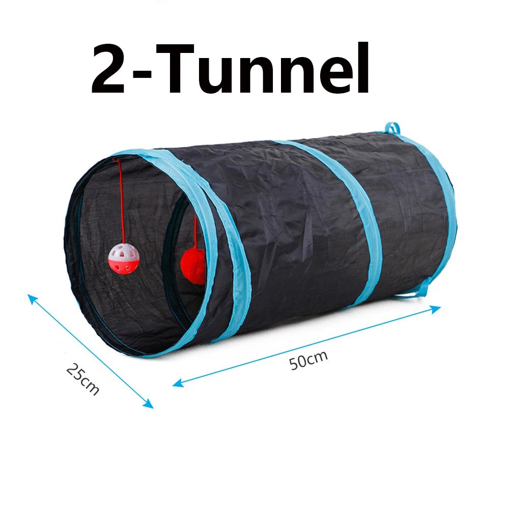 Foldable Cat Play Tunnel