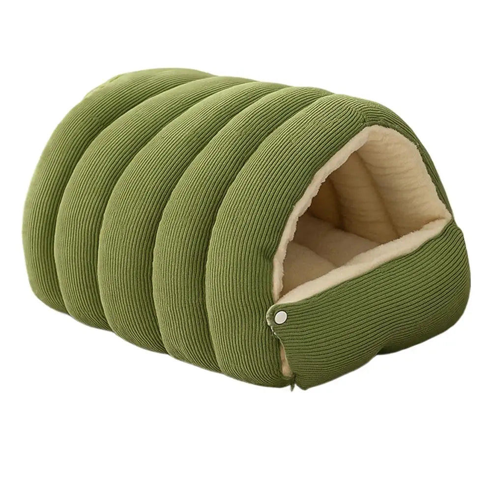Winter Warm Pet Sleeping Nest – Soft Cave Bed for Cats & Puppies