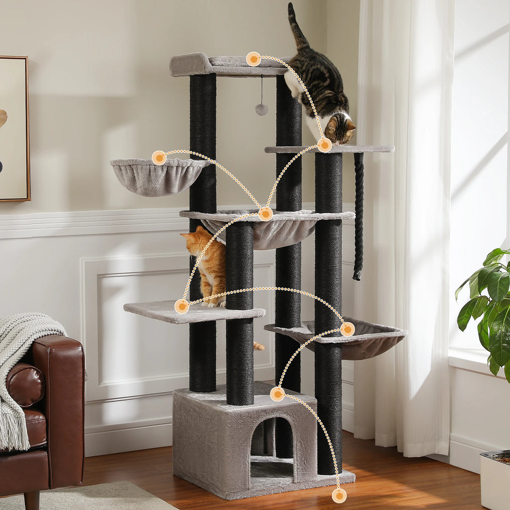 Big Cat Tree for Large Cats 11 Sisal Posts